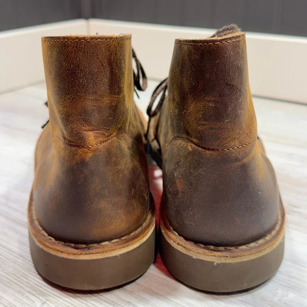Clarks Bushacre Chukka Boot Brown 15522 Men's Sz 11 Patina